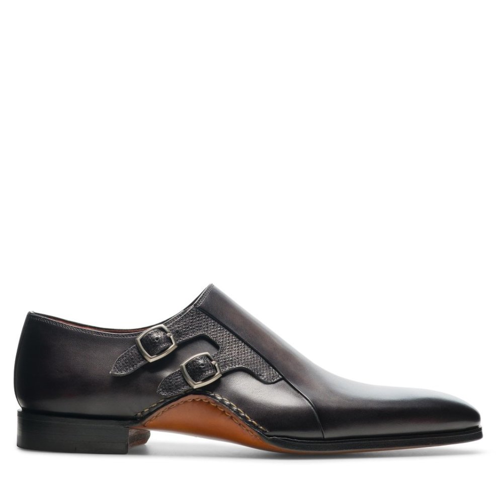 Bashwood Handmade Chocolate Monkstrap Shoes